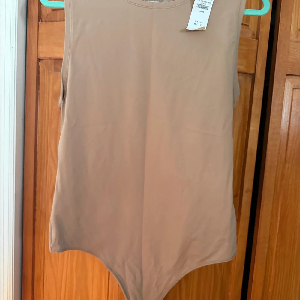 NWT Abercrombie  & Fitch Beige  Bodysuit - Picture 3 of 4